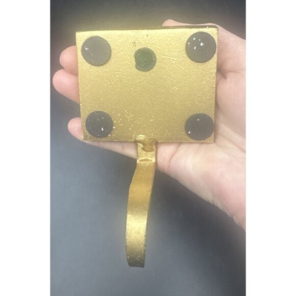 Pier One Gold Metal Angel w/ Star Christmas Stocking Holder Hanger Set Of 2 - Picture 5 of 8